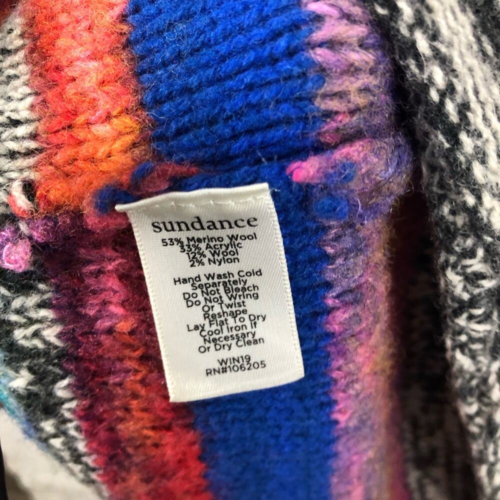 Sundance Multicolored Striped Artist’s Wool Blend… - image 8